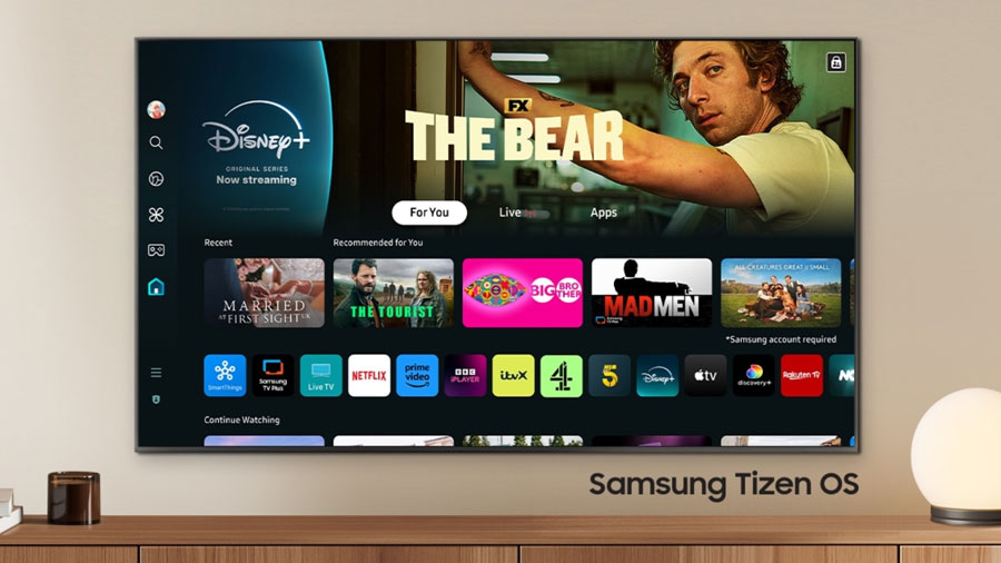 Samsung започна да обновява телевизорите си до One UI