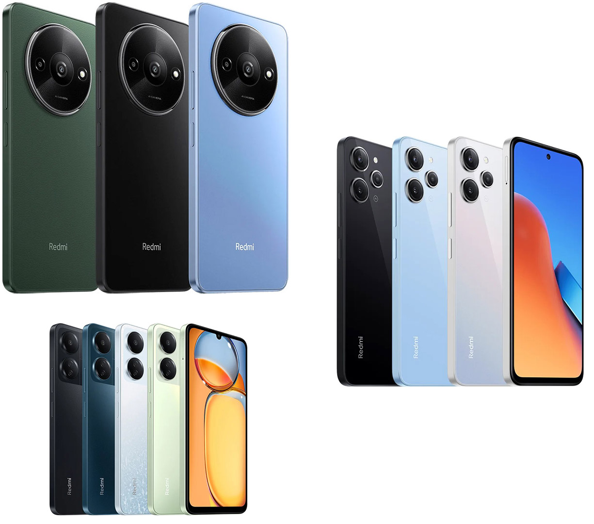 Redmi A3, Redmi 12 и Redmi 13C – три ефективни бюджетни опции