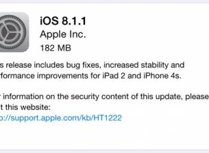 iOS 8.1.1 подобрява работата с по-старите устройства