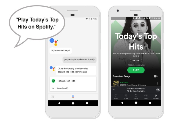 Spotify вече може да е услуга по подразбиране в Google Assistant и за Android