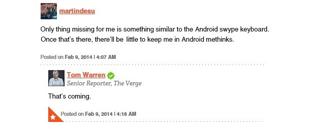 Слух: Windows Phone ще получи клавиатура, подобна на Swype