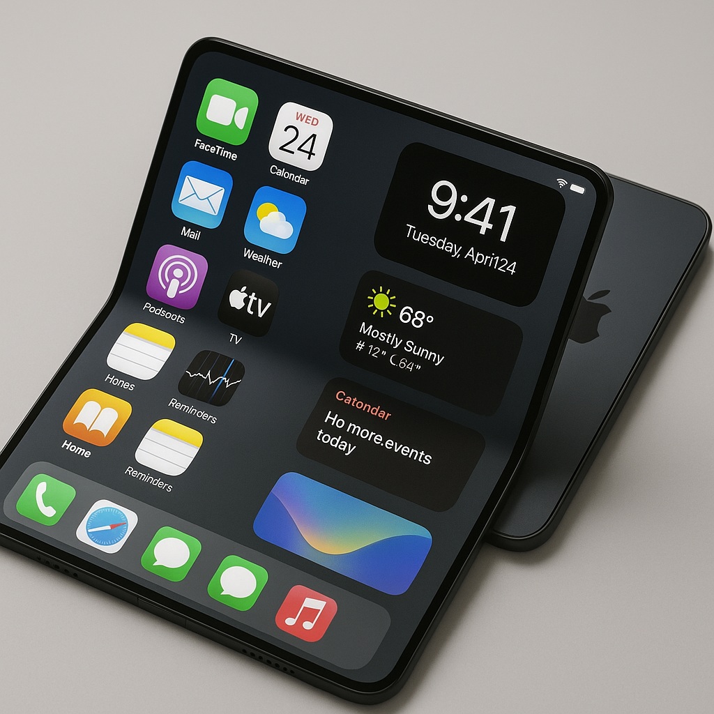 Apple вече трупа запаси от части за сгъваемия iPhone