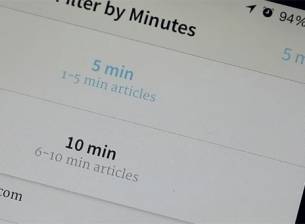 Short за iOS ви препоръчва статии, които се четат за по-малко от 10 минути