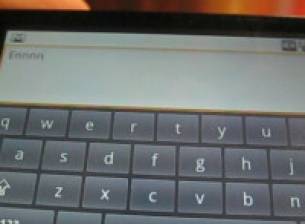 Видеодемонстрация на софтуерната клавиатура на DROID