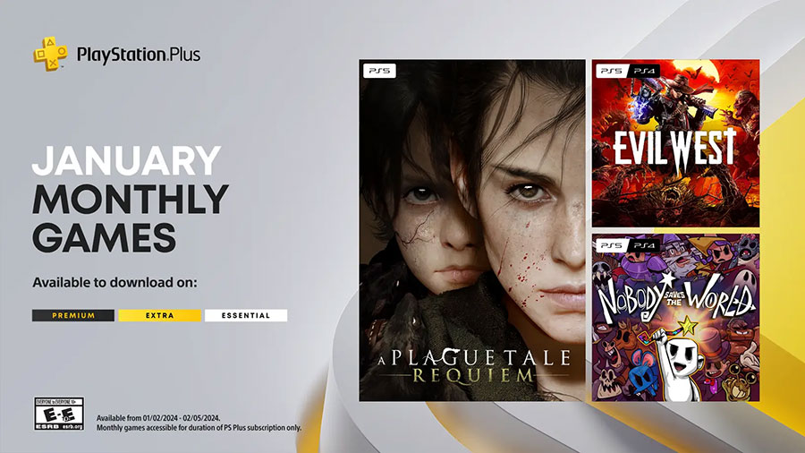 Безплатните игри в PlayStation Plus за януари (2024) включват три заглавия