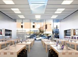 Apple регистрира и дизайна на магазините си
