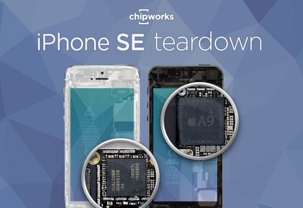 В корпуса на iPhone SE има компоненти от няколко поколения на iPhone