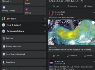 Facebook стартира въвеждането на тъмен режим и в мобилните си приложения