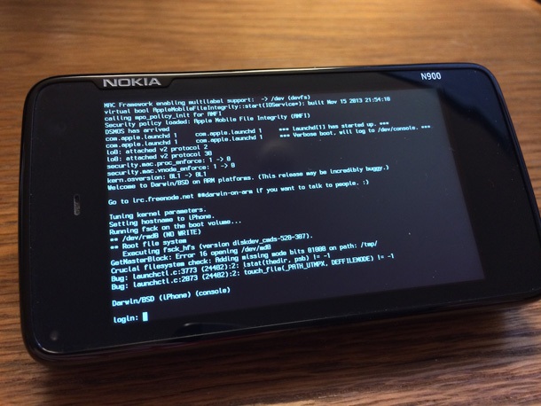 Ядрото на iOS заработи успешно с Nokia N900