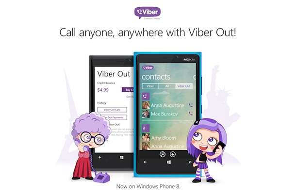 Viber за Windows  Phone 8 вече поддържа Viber Out
