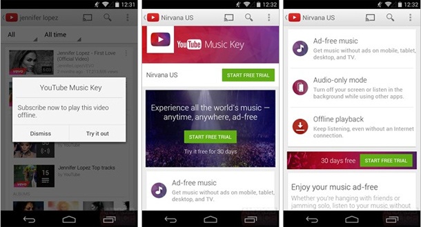 Новата музикална услуга на Google ще се казва YouTube Music Key