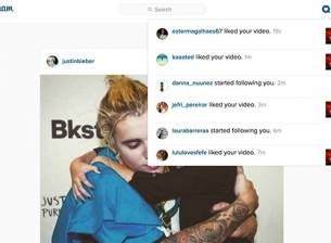 Сайтът на Instagram получи секция за нотификации