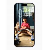 Apple iPhone 17 преден изглед – заключен екран с ясно изображение и висока яркост на дисплея