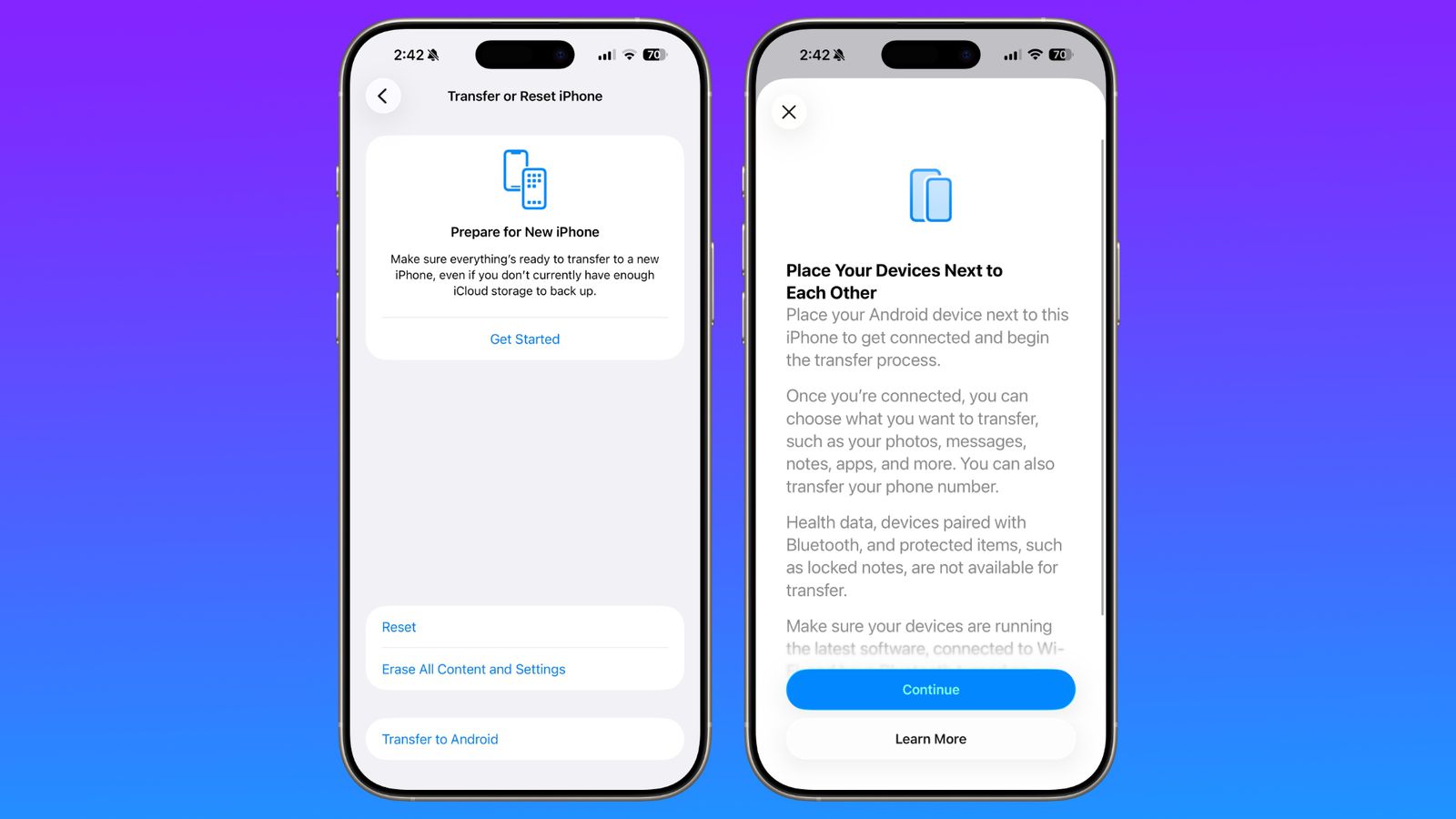 iOS 26.3 улеснява преминаването от iPhone към Android
