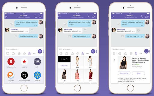 Viber иска да купуваме стоки и услуги през чат прозореца