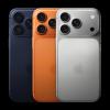 iPhone 17 Pro в цветове Cosmic Orange, Deep Blue и Silver с Pro камера система