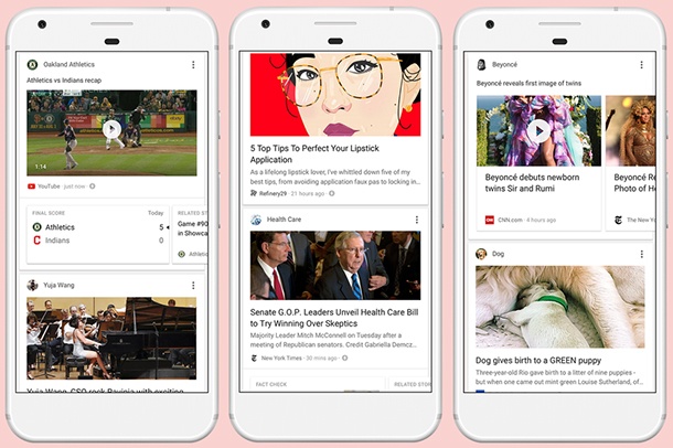 Google подобрява потока с персонализирани новини в мобилното си приложение