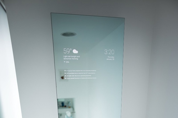 Това огледало за баня използва Android