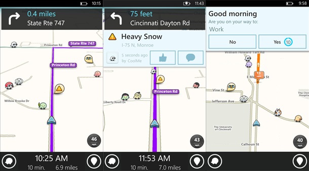 Google пусна Waze за Windows Phone
