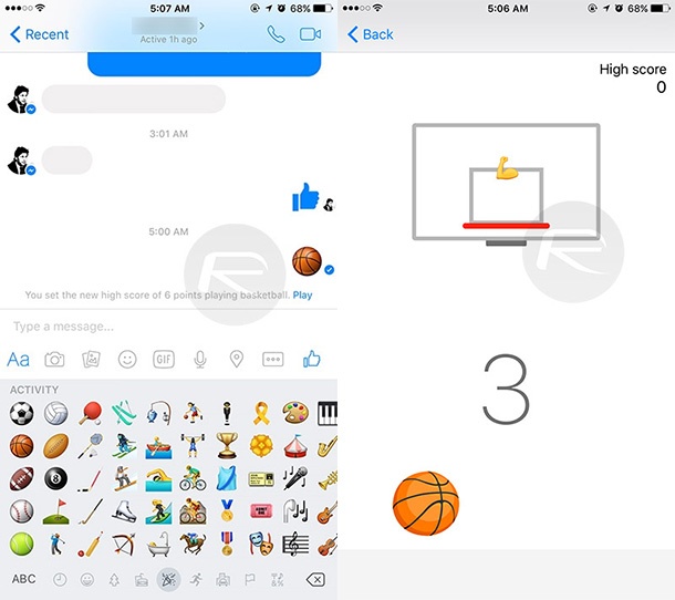 Във Facebook Messenger има скрита баскетболна игра