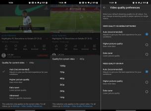 Приложението на YouTube с нови опции за качеството на видеото