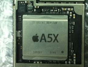 Снимка на платка вероятно показва процесора A5X от iPad 3