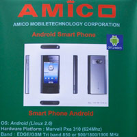 Смартфон с Android от Тайван