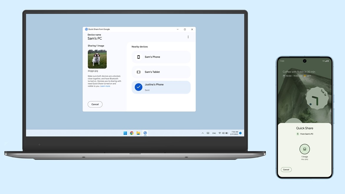 Полезното приложение Quick Share вече и за Windows на ARM