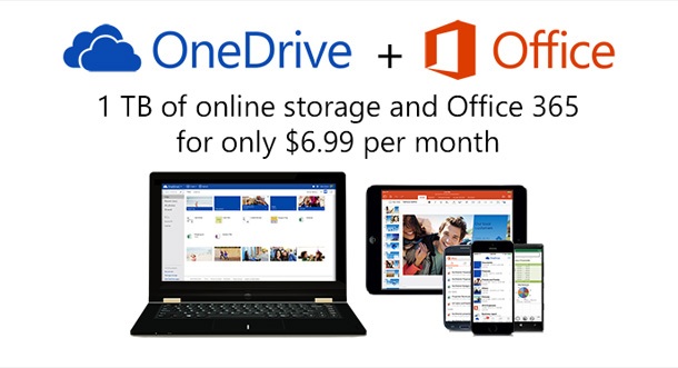 OneDrive ще даде 15GB безплатно място за файлове