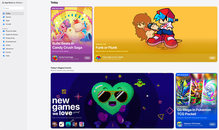 Apple пусна нов уеб интерфейс на App Store