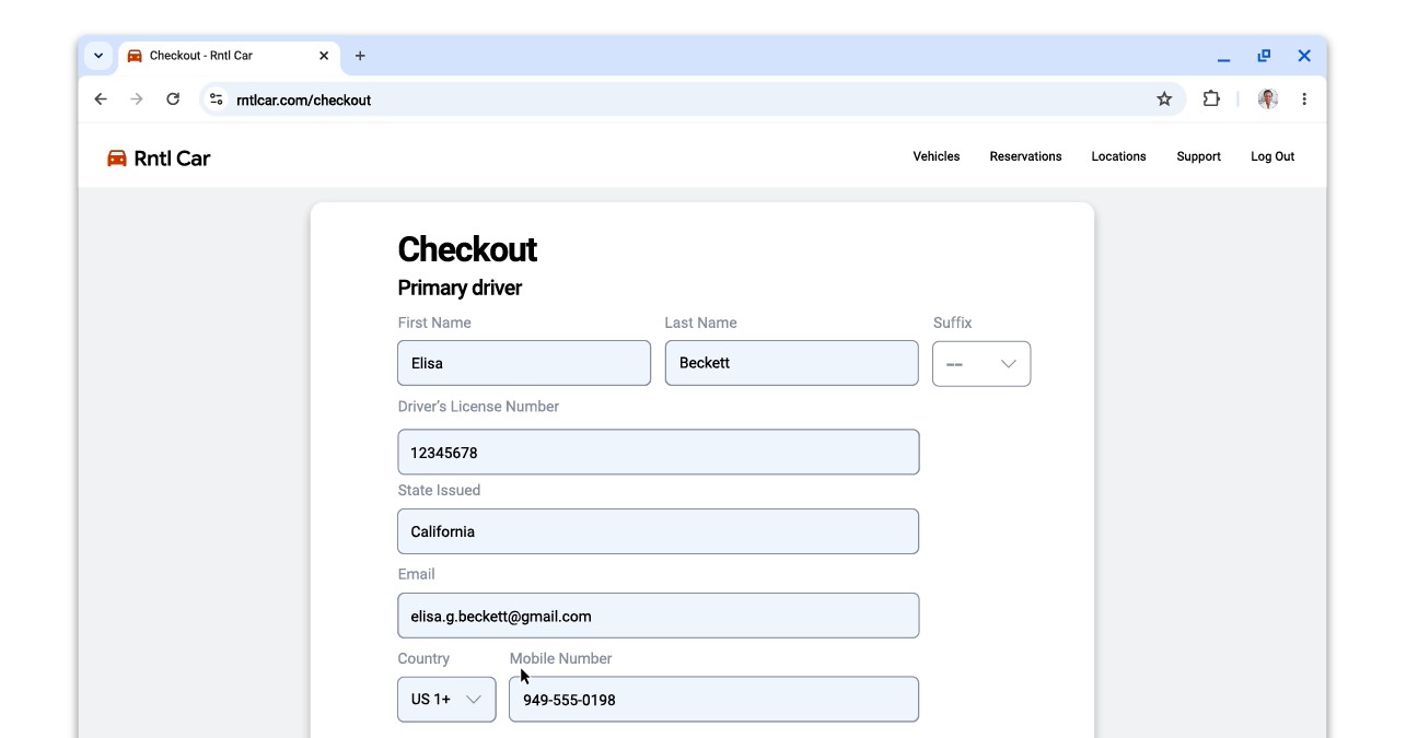 Актуализация на Chrome пести време при попълване на формуляри