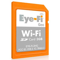 Eye-Fi Geo автоматично добавя геотагове към снимките