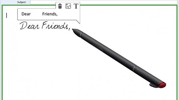 Lenovo WRITEit дава възможност за писане във всички текстови полета