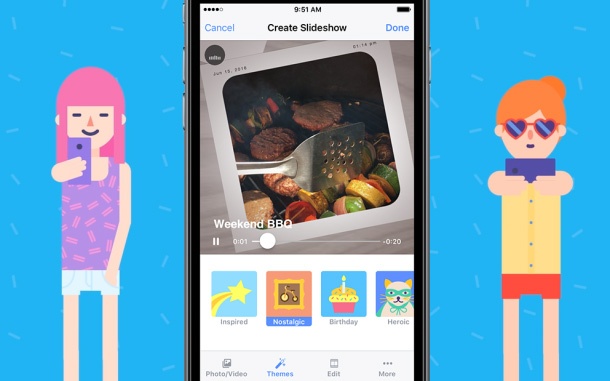 Facebook Slideshow автоматично сглобява видео от снимки и клипове