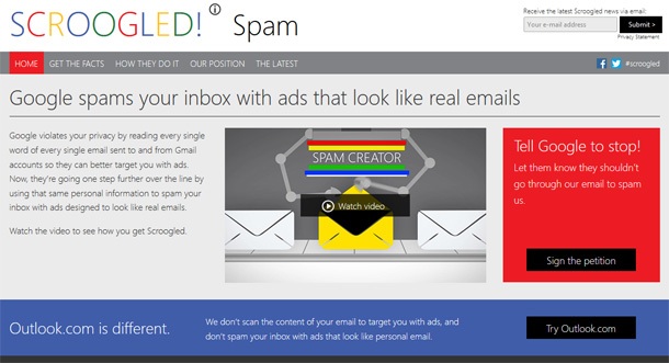 Microsoft май се отказа от кампанията Scroogled