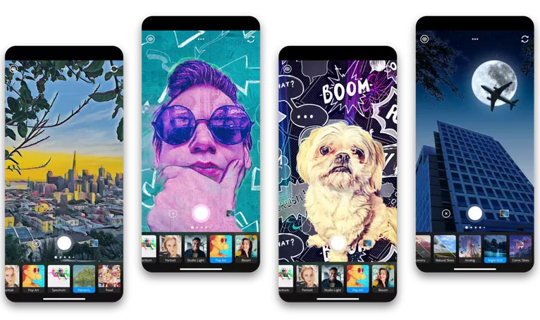Adobe Photoshop Camera е безплатно приложение с креативни филтри