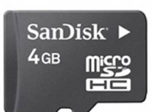 microSD карта с капацитет 4GB