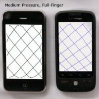 iPhone печели при сравнение за най-добър сензорен екран