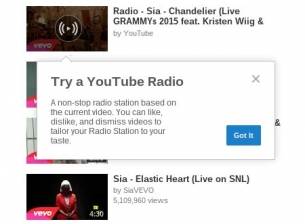 YouTube тества новата услуга YouTube Radio, базирана на YouTube Mix