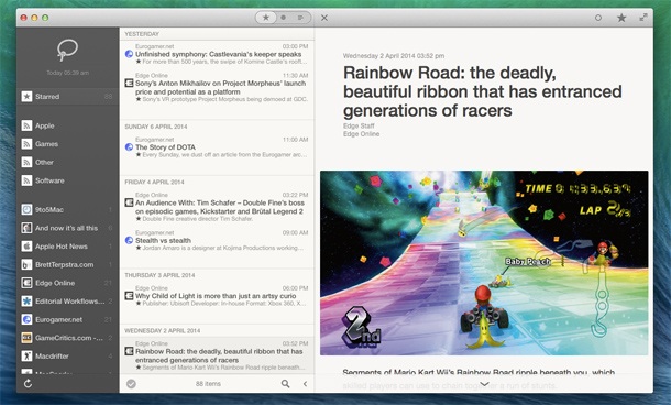 Приложението Reeder 2 за Mac вече е достъпен за тестване