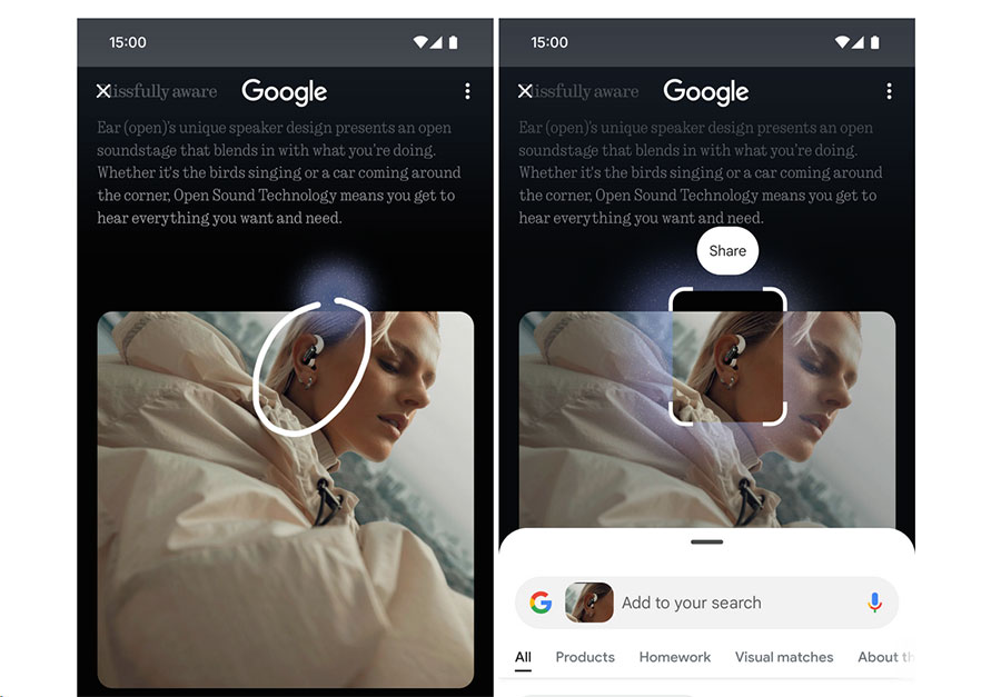 Някои телефони на Nothing вече поддържат Circle to Search