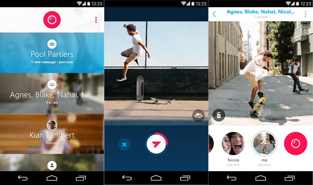 Приложението Skype Qik служи за размяна на кратки видео съобщения с приятели
