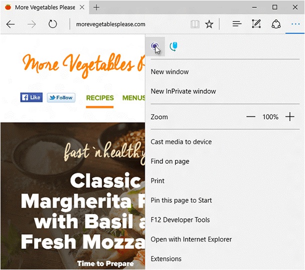 Тестващите Windows 10 вече могат да изпробват добавките за браузъра Edge
