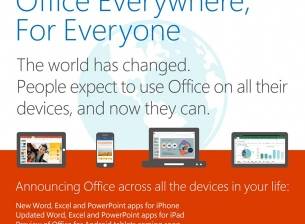 Microsoft пусна Office безплатно за iPad, iPhone и Android