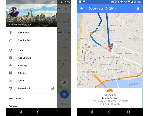 Google знае къде сте били и ще ви го покаже