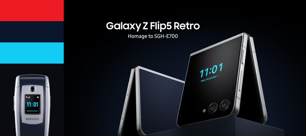 Samsung Galaxy Z Flip5 Retro е с акценти от познат модел от миналото