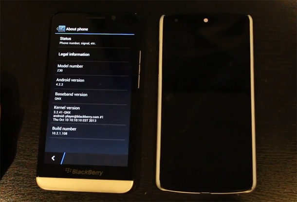 BlackBerry 10.2.1 съдържа почти пълна версия на Android
