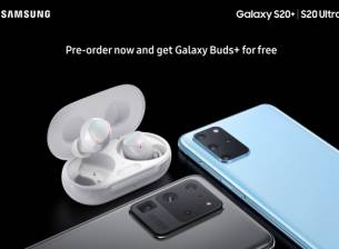 Слушалки Galaxy Buds+ за поръчалите Samsung Galaxy S20+ и S20 Ultra