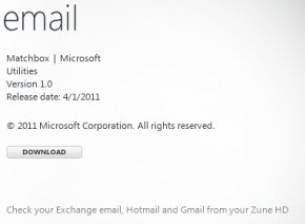 Microsoft пусна клиент за електронна поща за Zune HD