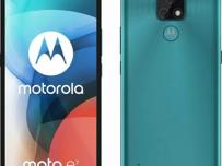 Изображения показват Motorola moto e7 в два цвята